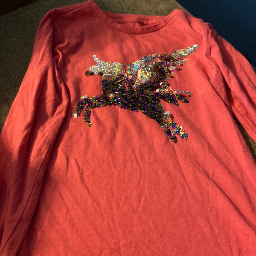 Kids unicorn long sleeve t shirt